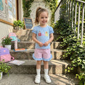 Back To School Checkered Shorts Toddler Set
