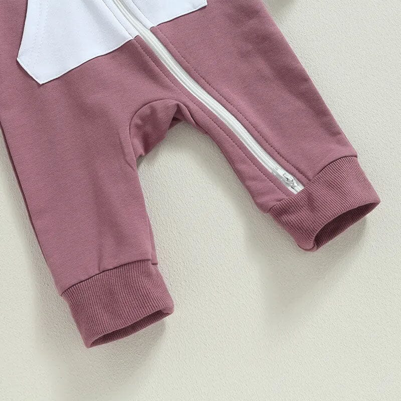Color Block Pocket Baby Jumpsuit   