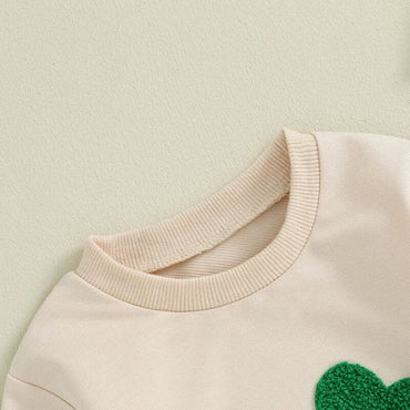 Long Sleeve Shamrock Baby Bodysuit   