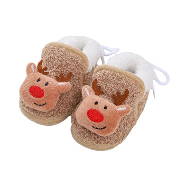 Christmas Baby Shoes Brown 1 