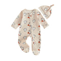 Long Sleeve Halloween Footed Waffle Baby Jumpsuit
