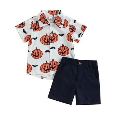Short Sleeve Halloween Toddler Set Sets The Trendy Toddlers 