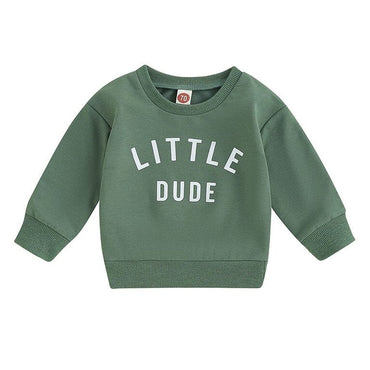 Toddler Boy Casual Letter Print Pullover Sweatshirt