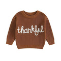 Long Sleeve Thankful Knit Baby Sweater