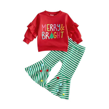 Merry And Bright Striped Toddler Set