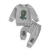 Long Sleeve Rocking Dino Toddler Set