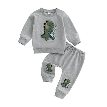 Long Sleeve Rocking Dino Toddler Set