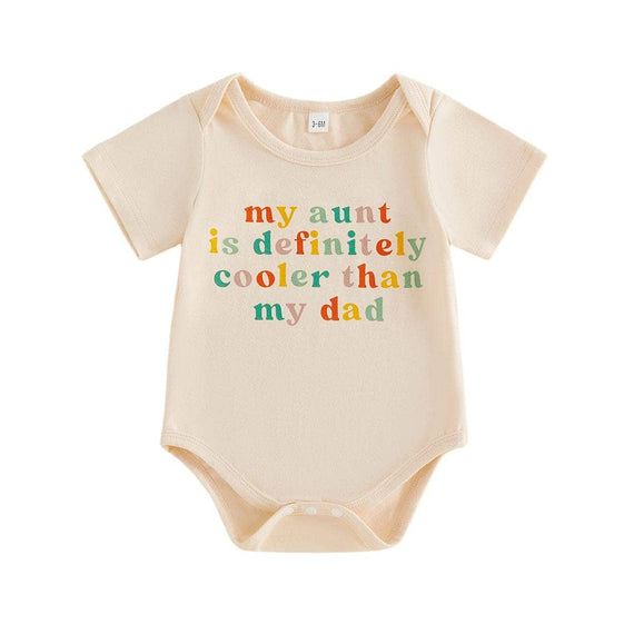 Short Sleeve Cool Aunt Baby Bodysuit Bodysuit The Trendy Toddlers 