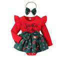 Long Sleeve Santa Baby Romper   