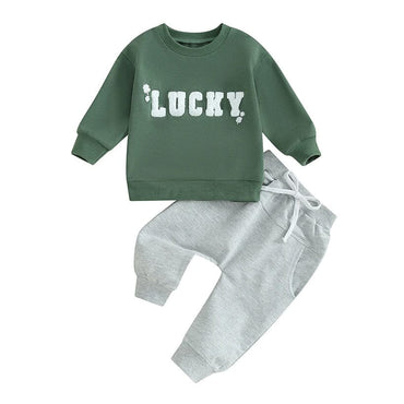 Lucky Solid Pants Baby Set   
