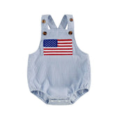 Sleeveless 4th of July Baby Romper
