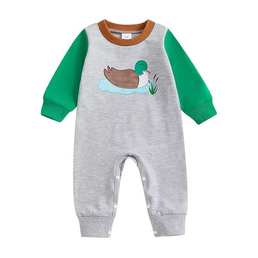 Long Sleeve Duck Baby Jumpsuit   