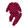 Long Sleeve Bows Toddler Set