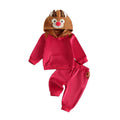 Long Sleeve Reindeer Hooded Toddler Set Sets The Trendy Toddlers 