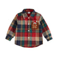 Long Sleeve Gingerbread Plaid Toddler Shirt shirt The Trendy Toddlers 