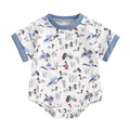 Short Sleeve Duck Baby Romper   