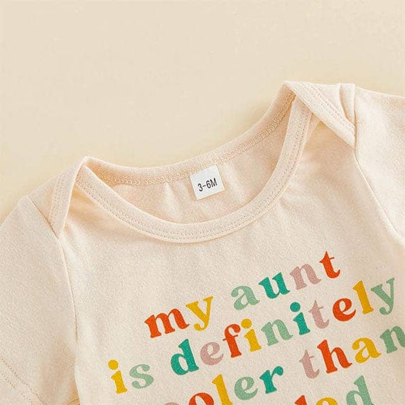 Short Sleeve Cool Aunt Baby Bodysuit Bodysuit The Trendy Toddlers 