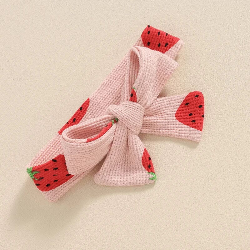 Strawberry Straps Baby Romper   