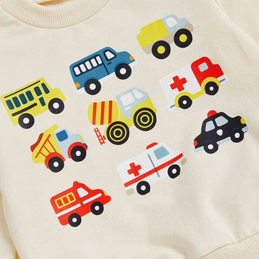 Long Sleeve Helper Cars Baby Set