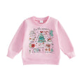 Christmas Vibes Pink Toddler Sweatshirt sweatshirt The Trendy Toddlers Pink 2T 