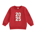 Long Sleeve New Year Toddler Sweatshirt Red 12-18 M 