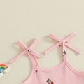 Pink Cherry Flared Toddler Jumpsuit