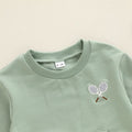Long Sleeve Solid Tennis Toddler Set