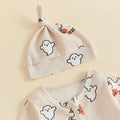 Long Sleeve Halloween Footed Waffle Baby Jumpsuit