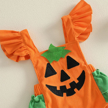 Fly Sleeve Pumpkin Baby Costume