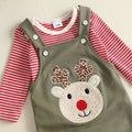 Christmas Reindeer Striped Baby Set Sets The Trendy Toddlers 