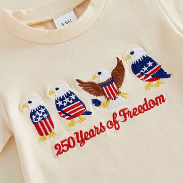 Short Sleeve 250 Years of Freedom Baby Set
