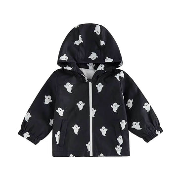 Halloween Hooded Toddler Jacket Jacket The Trendy Toddlers Black 9-12 M 