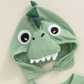 Long Sleeve Solid Dinosaur Baby Costume