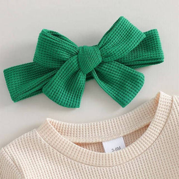 Daddy's Lucky Charm Waffle Baby Bodysuit