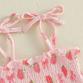 Tie Straps Strawberry Bow Pants Toddler Set Sets The Trendy Toddlers 