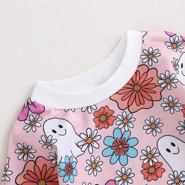 Floral Ghost Baby Bodysuit   