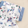 Baby Boy Winter Romper In Duck Design Sky Blue Color main image 1