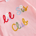 Long Sleeve Lil Sis Club Baby Bodysuit