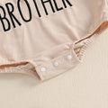 Long Sleeve Little Brother Collar Baby Bodysuit   