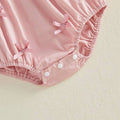 Sleeveless Pink Doll Collar Baby Romper