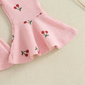 Pink Cherry Flared Toddler Jumpsuit