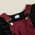 Long Sleeve Suspender Skirt Baby Set