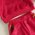 Long Sleeve Reindeer Hooded Toddler Set Sets The Trendy Toddlers 