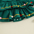 Long Sleeve Green Christmas Baby Romper