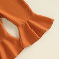 Pumpkin Face Flared Baby Jumpsuit Jumpsuit The Trendy Toddlers 