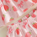 Tie Straps Strawberry Bow Pants Toddler Set Sets The Trendy Toddlers 