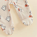 Long Sleeve Halloween Footed Waffle Baby Jumpsuit