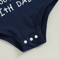 Long Sleeve Daddy Football Baby Set   