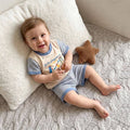 Short Sleeve Striped Playground Toddler Set Sets The Trendy Toddlers 