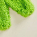 Long Sleeve Christmas Fluffy Green Toddler Set